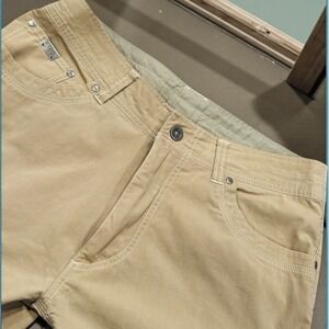 Kuhl Pants Mens 32 x 32 Brown Khaki Rugged Twill Outdoor Hiking Workwear
